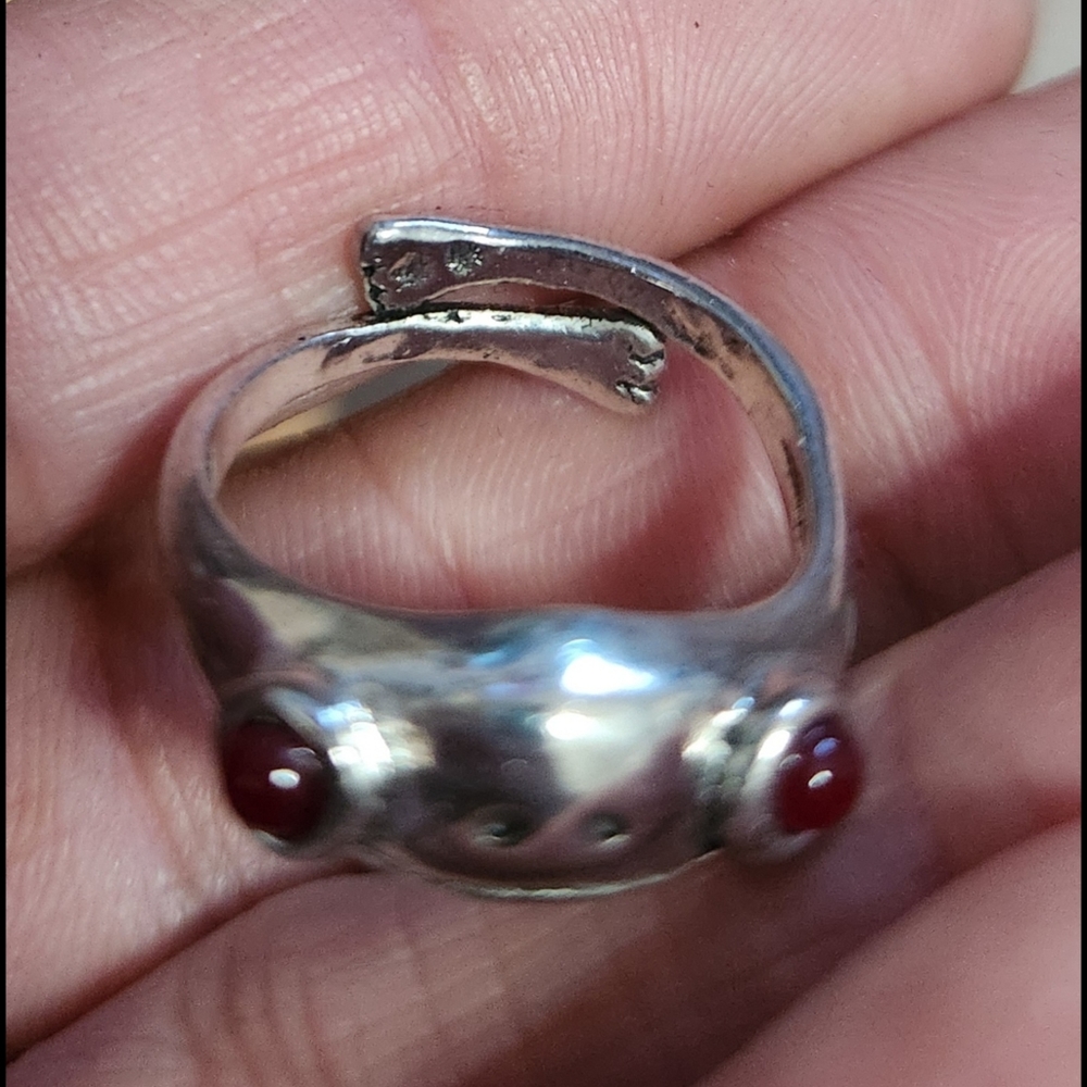 Sterling Silver Frog Ring - image 8